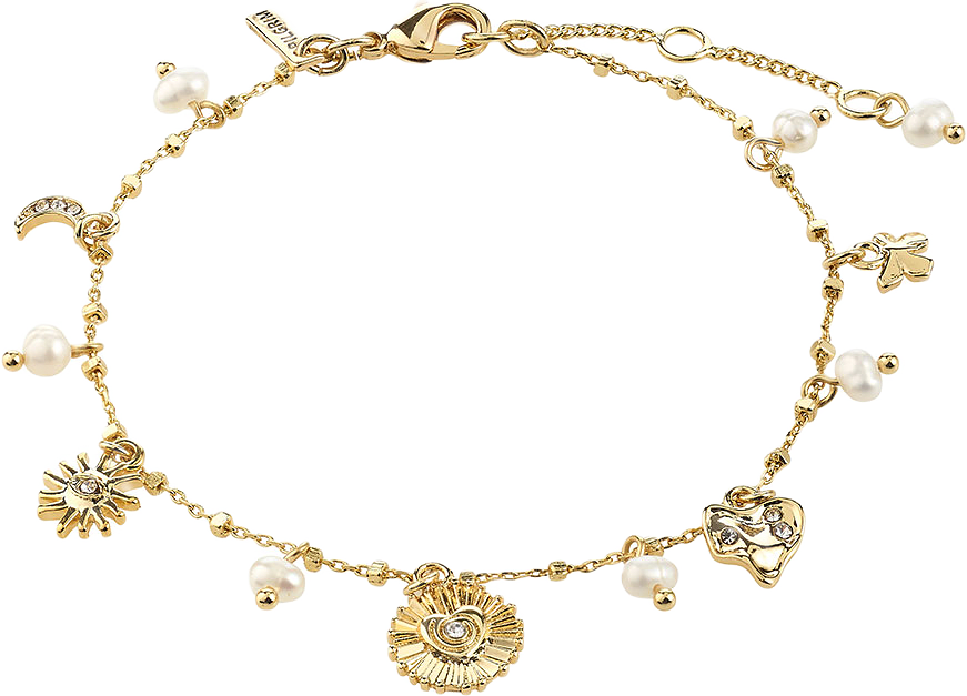 MYLAN bracelet gold-plated, från Pilgrim, i färgen Gold Plated.