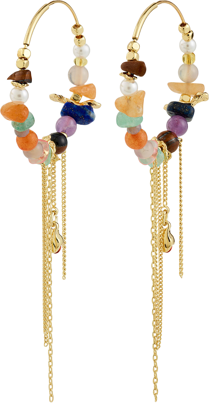 IRIS earrings gold-plated/multi, från Pilgrim, i färgen Gold Plated.