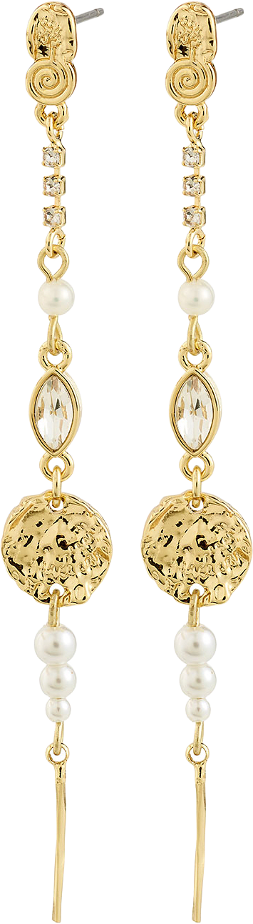 FIRE earrings gold-plated, från Pilgrim, i färgen Gold Plated.