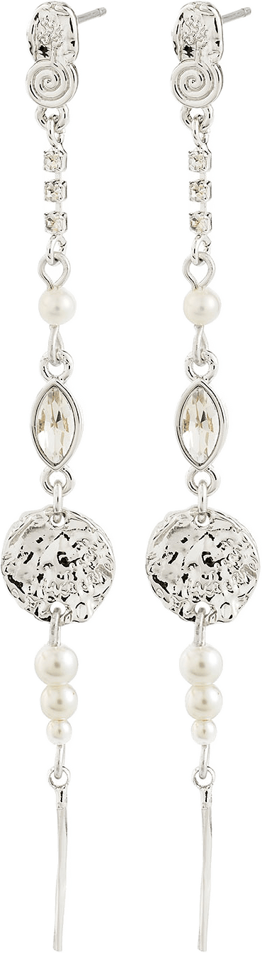 FIRE earrings silver-plated, från Pilgrim, i färgen Silver Plated.