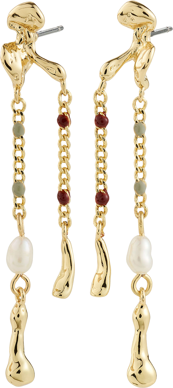 REGGIE earrings gold-plated, från Pilgrim, i färgen Gold Plated.