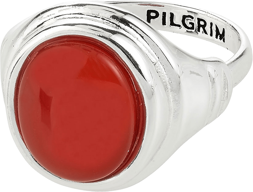 LYNDON ring silver-plated, från Pilgrim, i färgen Silver Plated.