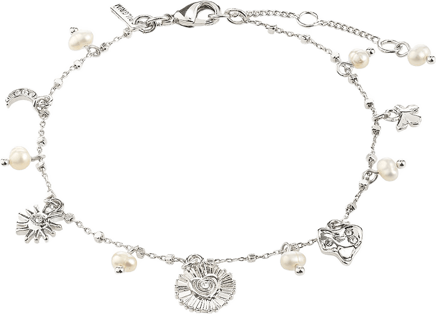 MYLAN bracelet silver-plated, från Pilgrim, i färgen Silver Plated.