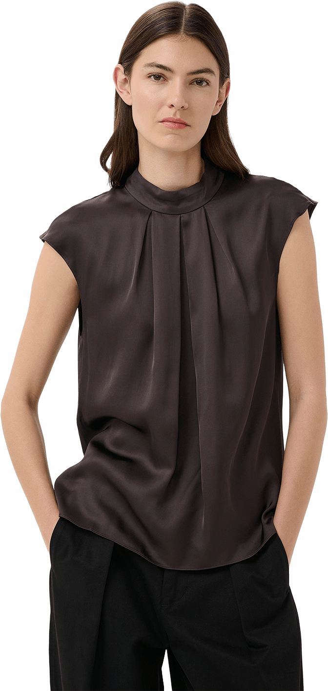 Balla Nixie Blouse, från Inwear, i färgen Truffle.