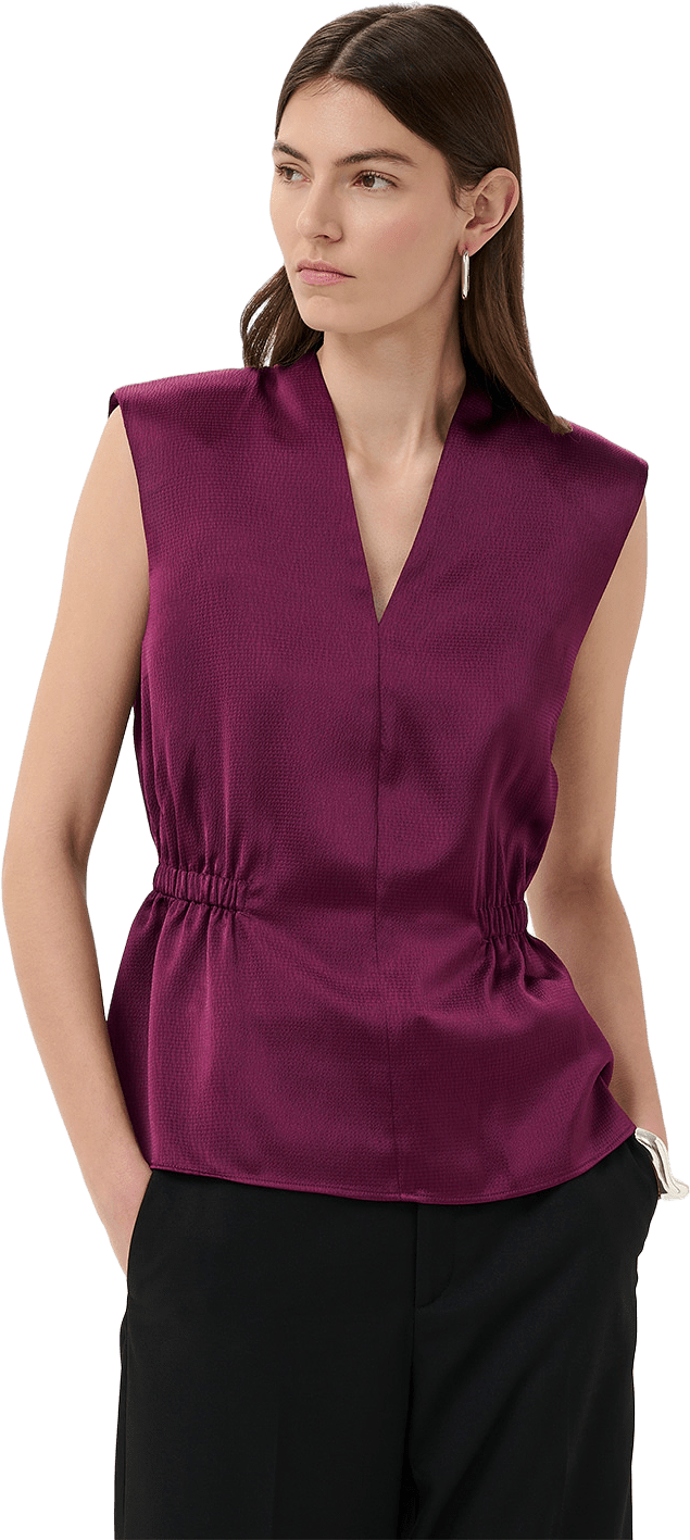 Balja Blouse, från Inwear, i färgen Plum Caspia.