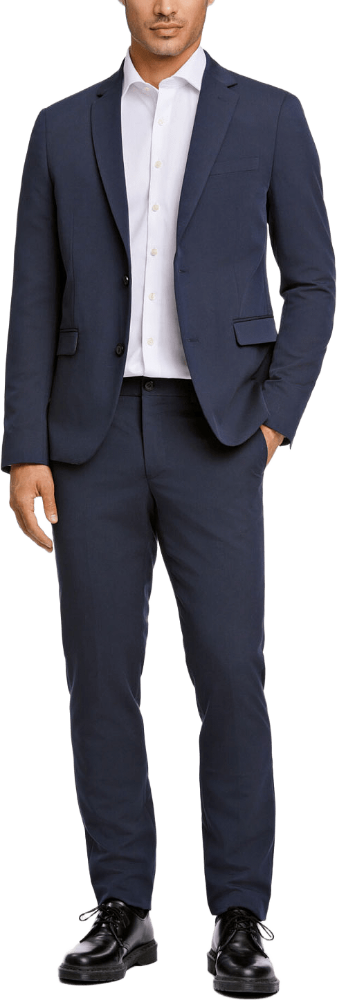 Fine twill stretch Suit, från Lindbergh, i färgen Navy.