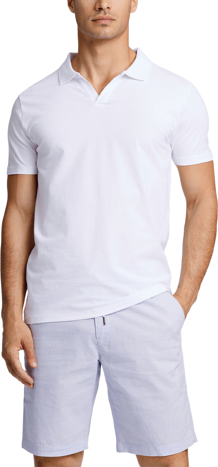 Stretch polo shirt S/S Polo, från Lindbergh, i färgen White.