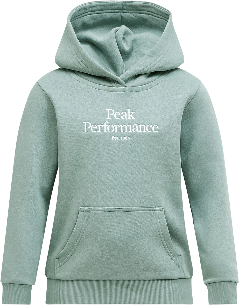 Jr Original Hood, från Peak Performance, i färgen Green Valley.