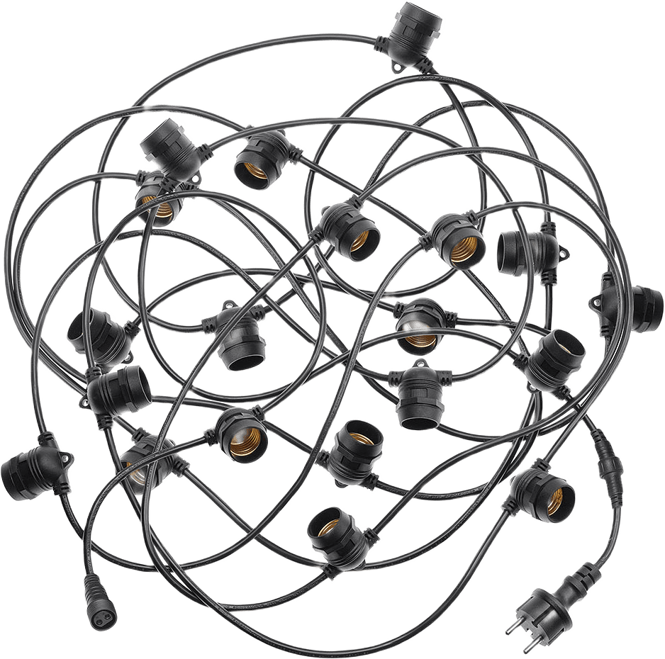 Ljusslinga 10m inomhus/utomhus, från Unison, i färgen Svart.