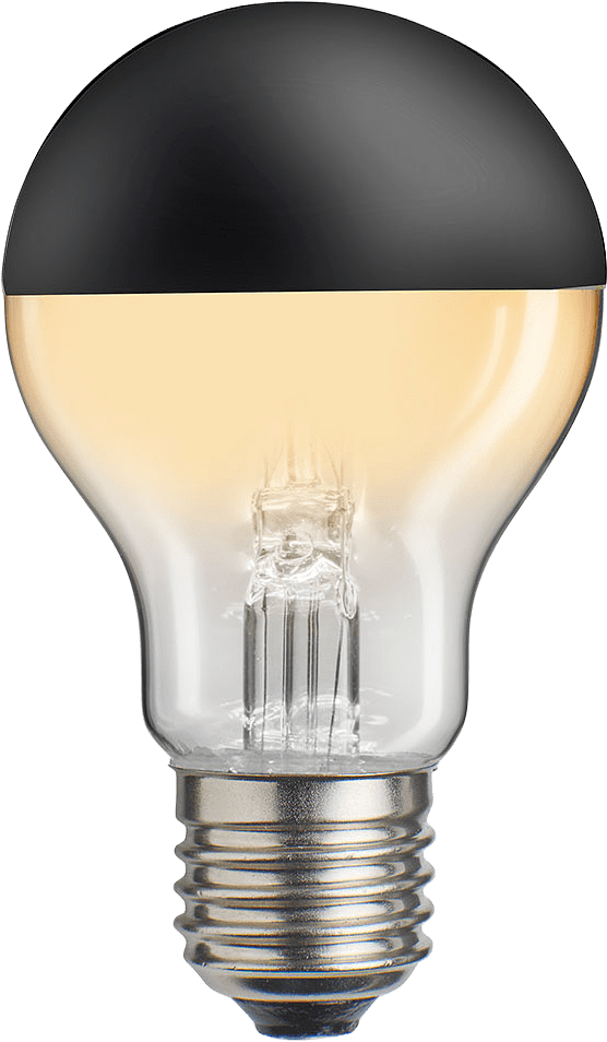 HIDDEN LIGHT toppförspeglad normal svart, från Unison, i färgen Klar/Svart.