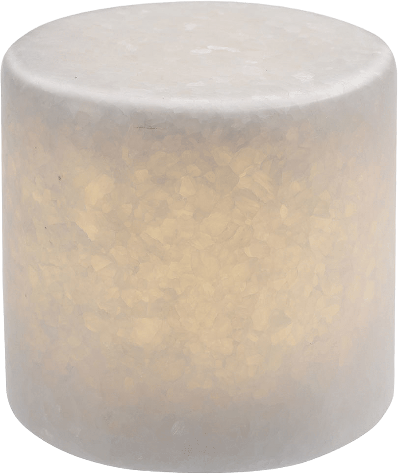 MARBLE L white silk matt äkta marmor bordsljus, från Unison, i färgen Vit Matt.