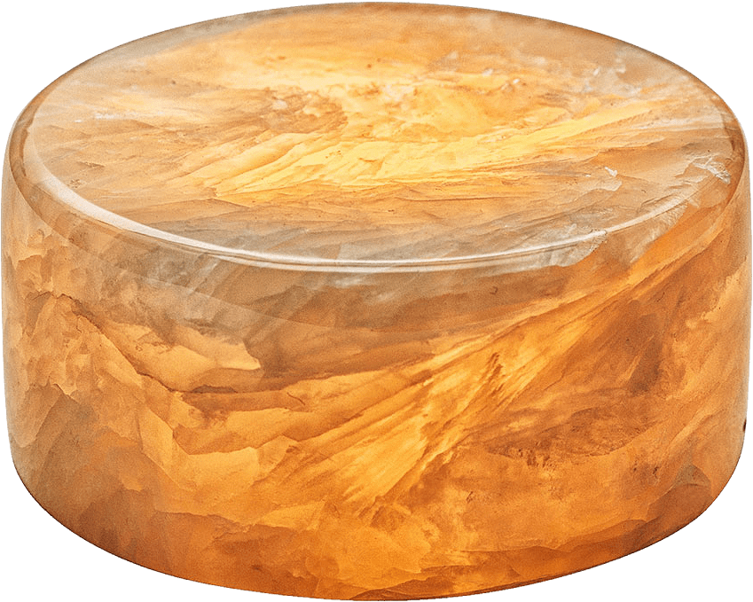 MARBLE S beige polished äkta marmor bordsljus, från Unison, i färgen Beige Polished.