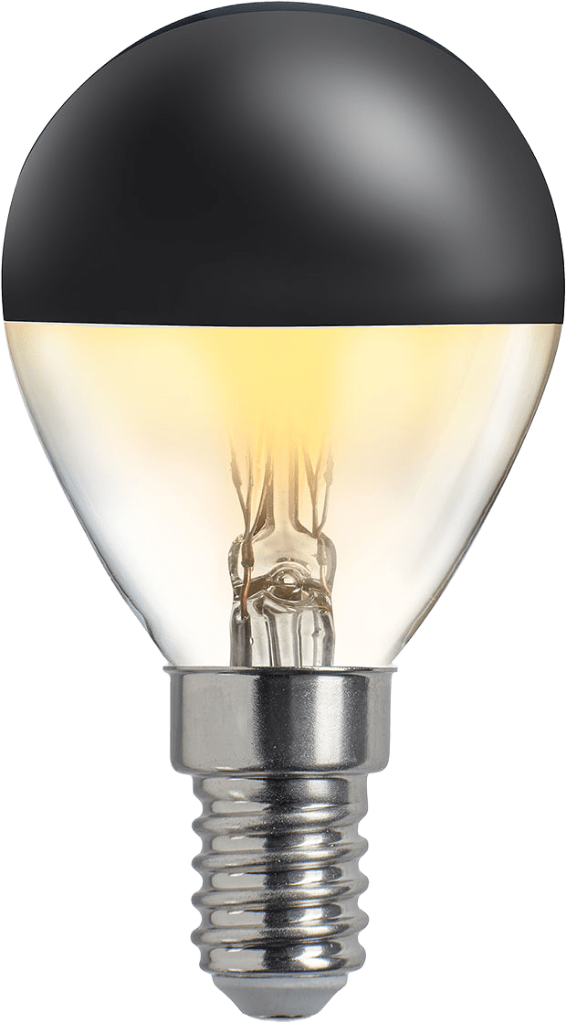 HIDDEN LIGHT toppförspeglad klot svart, från Unison, i färgen Klar/Svart.