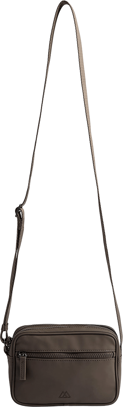 Block Crossbody Bag Rubber, från Markberg, i färgen Major Brown.