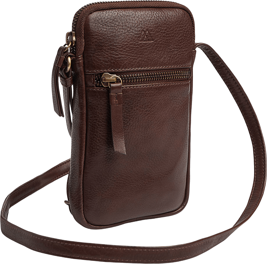 River Mini Crossbody Bag Soft vintage, från Markberg, i färgen Chocolate Brown W/Br. Gold.