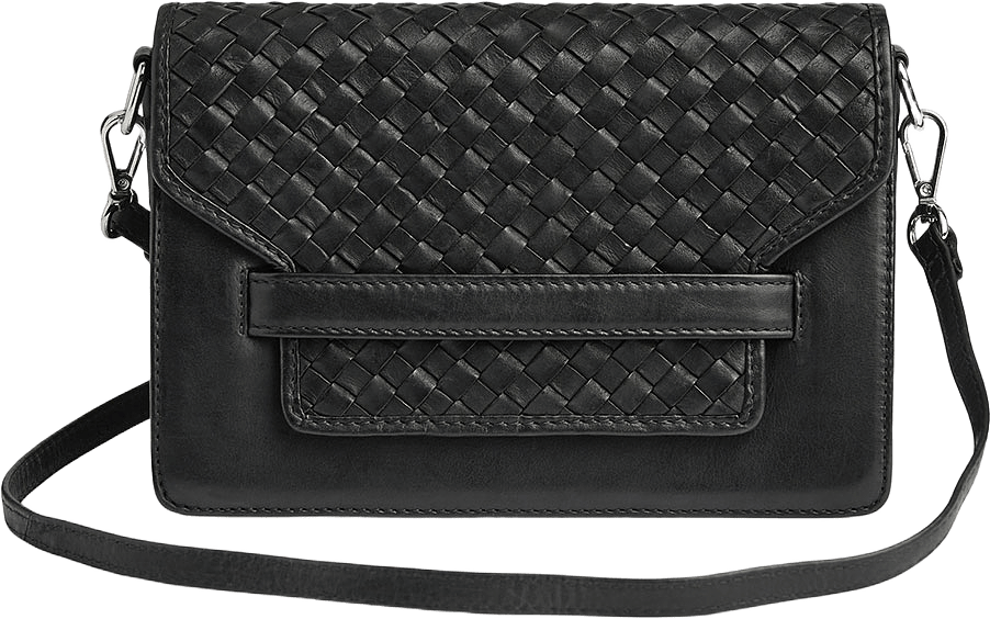 Arabella Crossbody Bag Weave, från Markberg, i färgen Black.