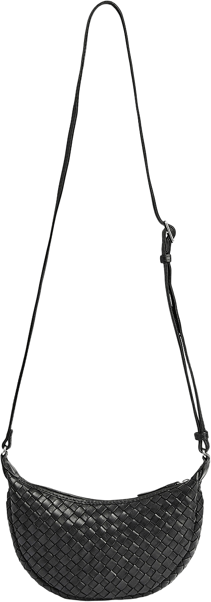 Gaby Crossbody Bag Weave, från Markberg, i färgen Black.