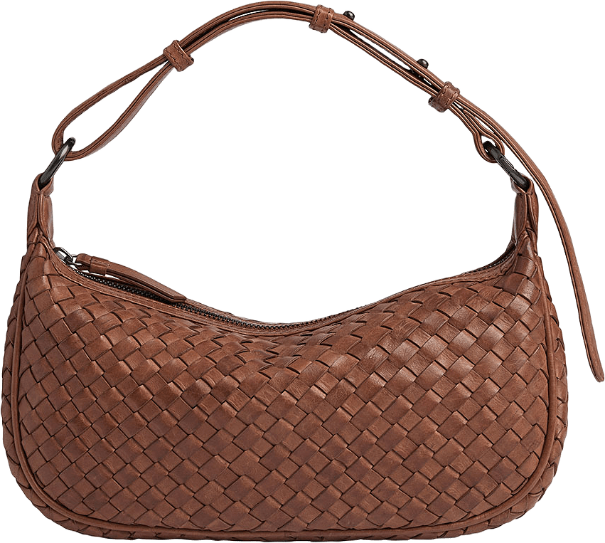 Mini MuseMBG Weave Bags, från Markberg, i färgen Cognac.