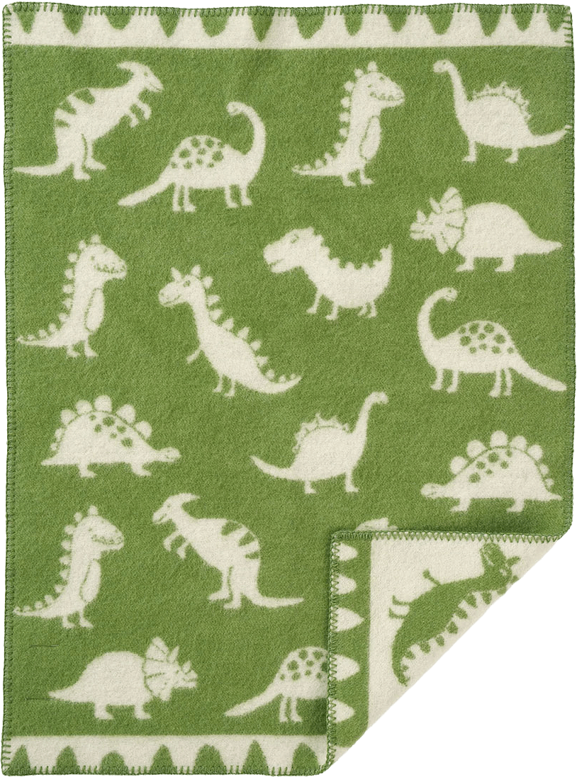 Lammullsfilt Dino 65x90 cm Grön, från Klippan, i färgen Green.