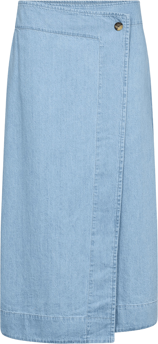 Pietta 3 Skirt, från Leveté Room, i färgen Mid Blue Denim.