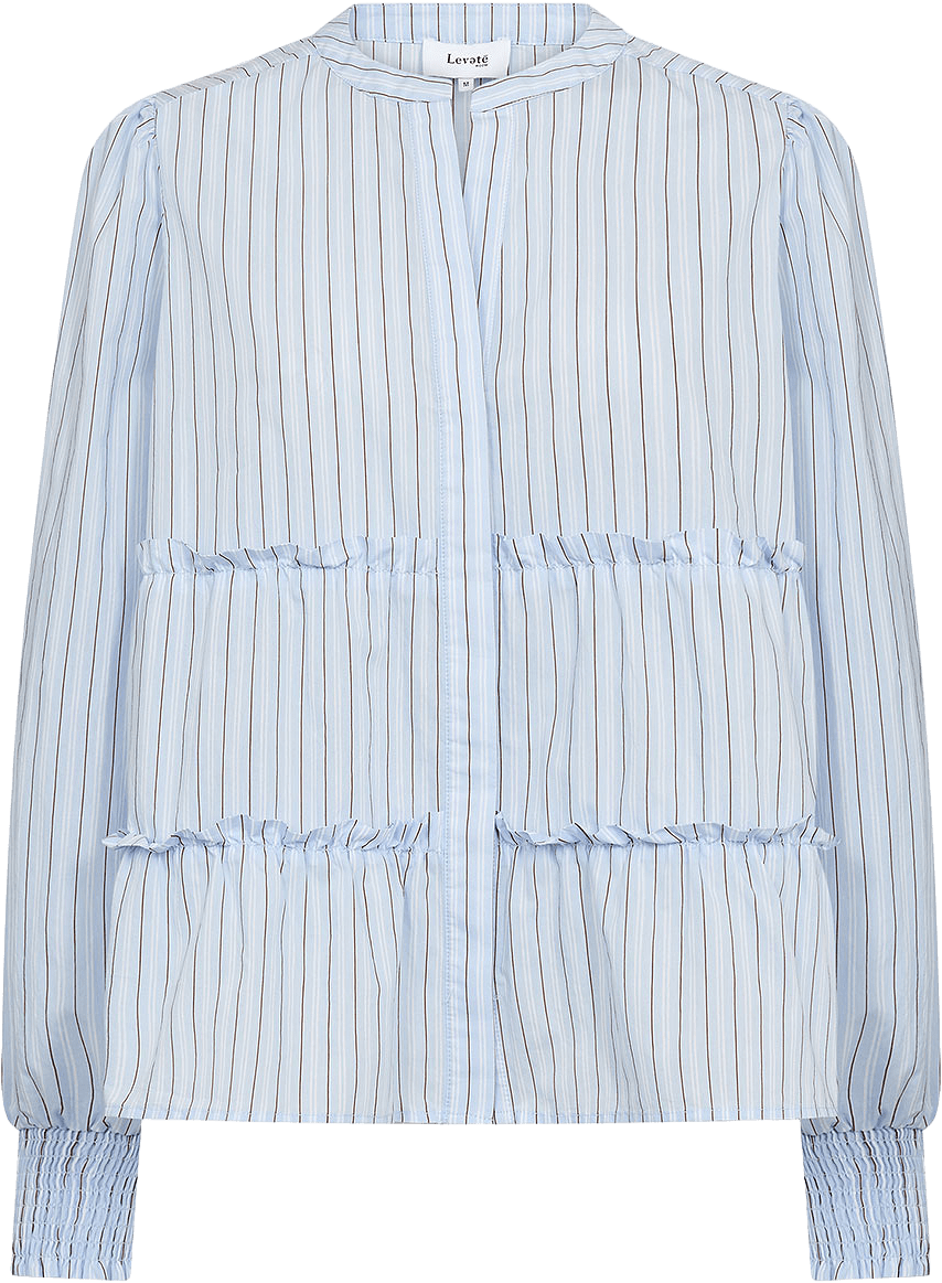 Paulo 2 Shirt, från Leveté Room, i färgen Heather Combi.