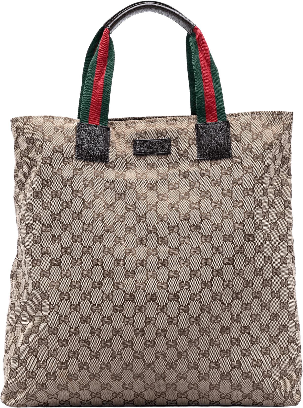 Gucci Gg Canvas Web Tote, från Luxclusif, i färgen beige.