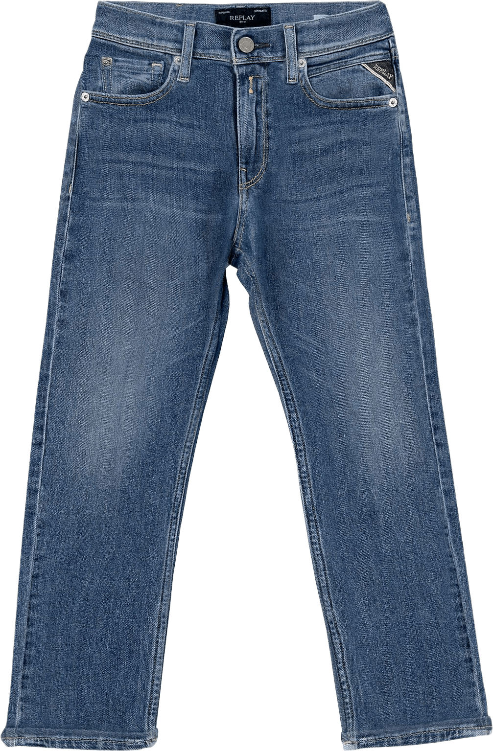 Thad Regular Fit Jeans, från Replay, i färgen Medium Blue.