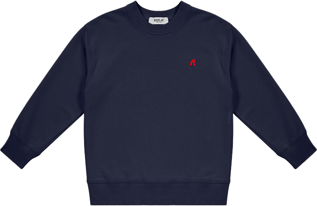 Oversized Crewneck Sweater, från Replay, i färgen Midnight Blue.