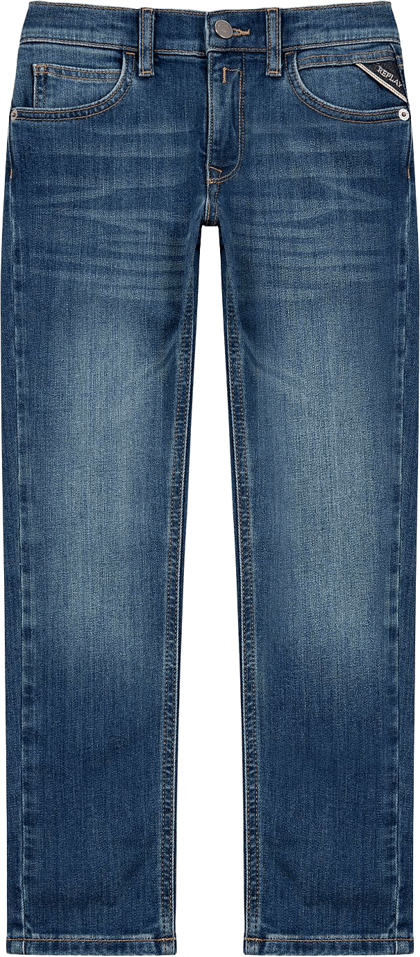 Zikry Slim Fit Jeans, från Replay, i färgen Medium Blue.