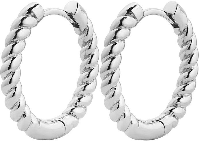 Timeless Spin Hoops, från Charlotte Bonde STHLM, i färgen Silver.