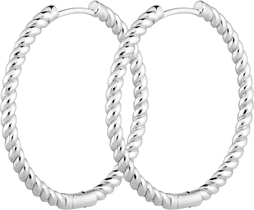 Timeless Spin Amazon Hoops, från Charlotte Bonde STHLM, i färgen Silver.