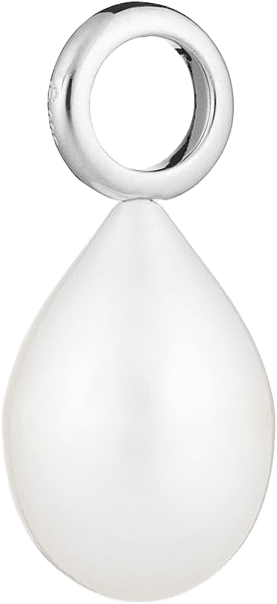 Signature Baroque Vanity  Pearl Pendant, från Charlotte Bonde STHLM, i färgen Silver/White.