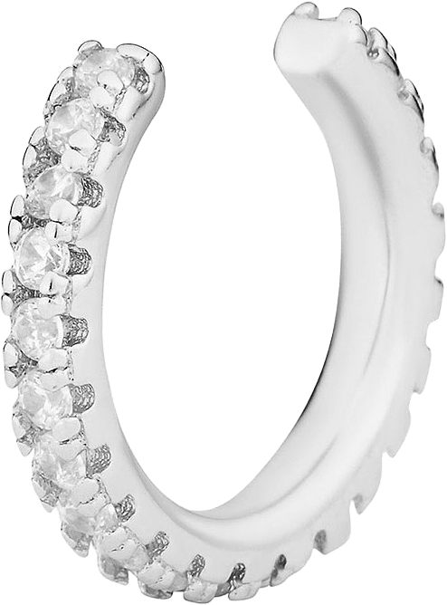 Irma Ear Cuff, från Charlotte Bonde STHLM, i färgen Silver/ Rock Crystal.