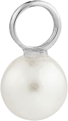 Signature Petite Pearl Pendant, från Charlotte Bonde STHLM, i färgen Silver/White.