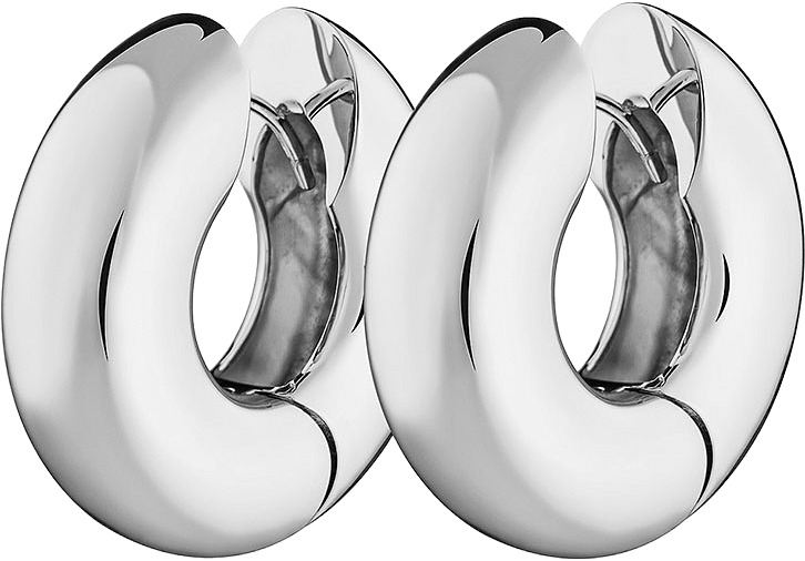Timeless Chunky Vanity Hoops, från Charlotte Bonde STHLM, i färgen Silver.