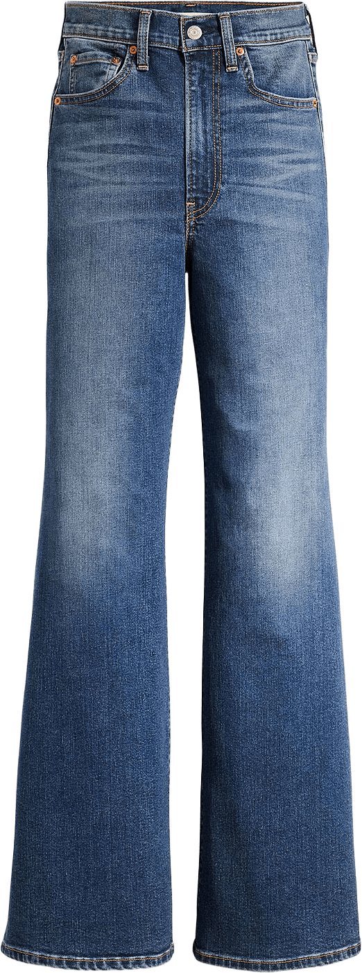 Ribcage Bell Jeans, från Levi's, i färgen Dark Indigo - Worn In.