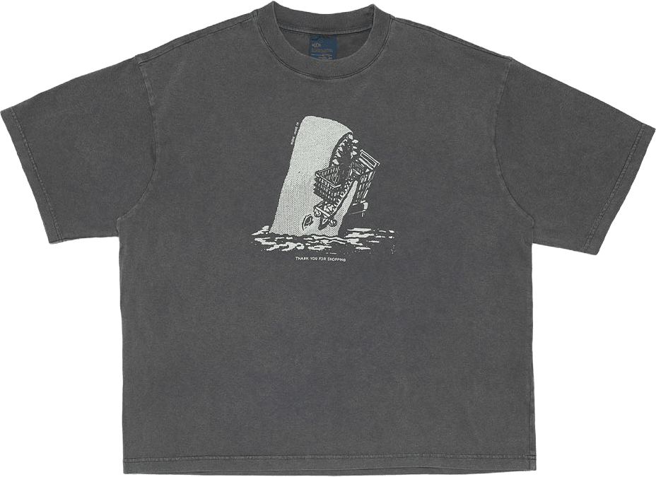 Rita T-Shirt Shop-Chop, från Nudie Jeans, i färgen Antracite.