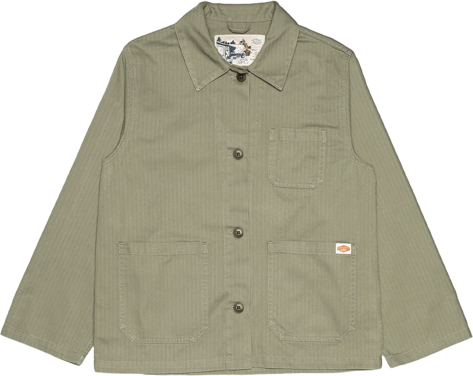 Lovis Herringbone Jacket, från Nudie Jeans, i färgen Pale Green.