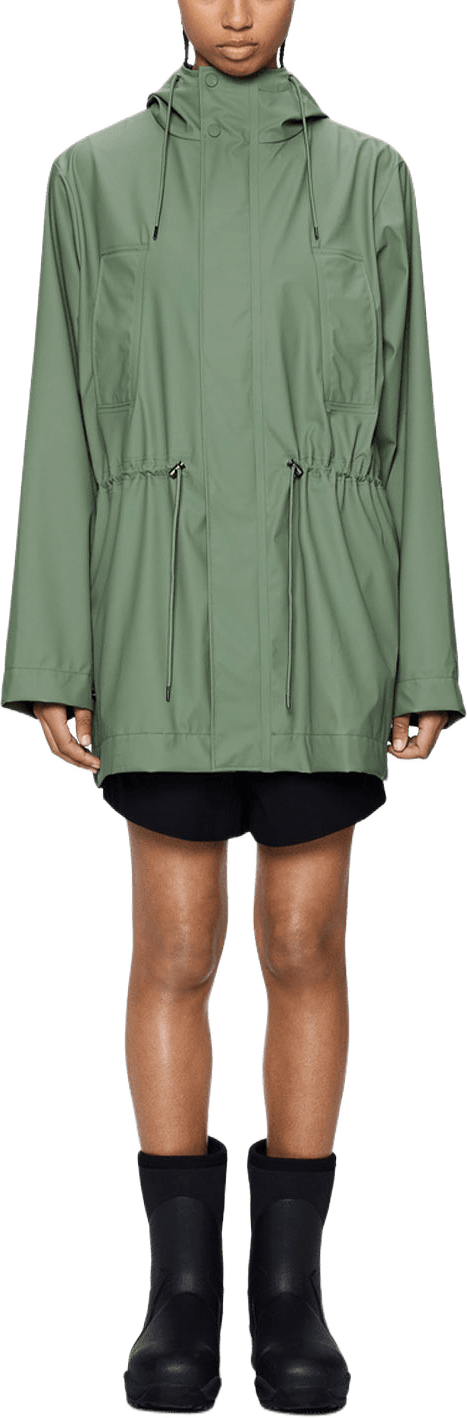 Bold Long Jacket W3, från Rains, i färgen Well.