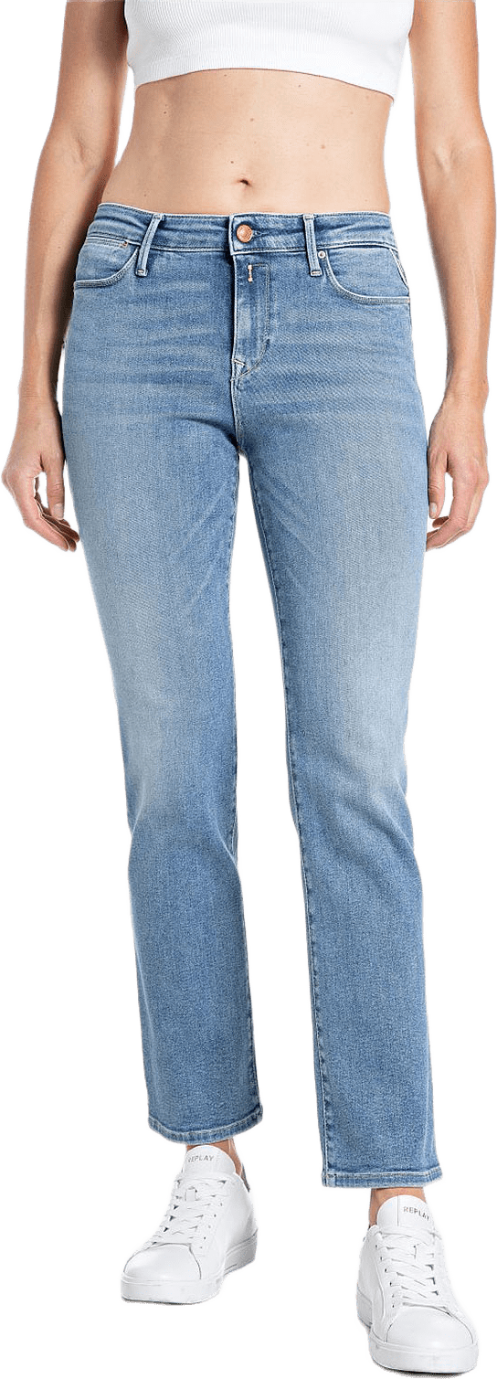 Zolie Straight Leg High Waist Denim, från Replay, i färgen Light Blue.