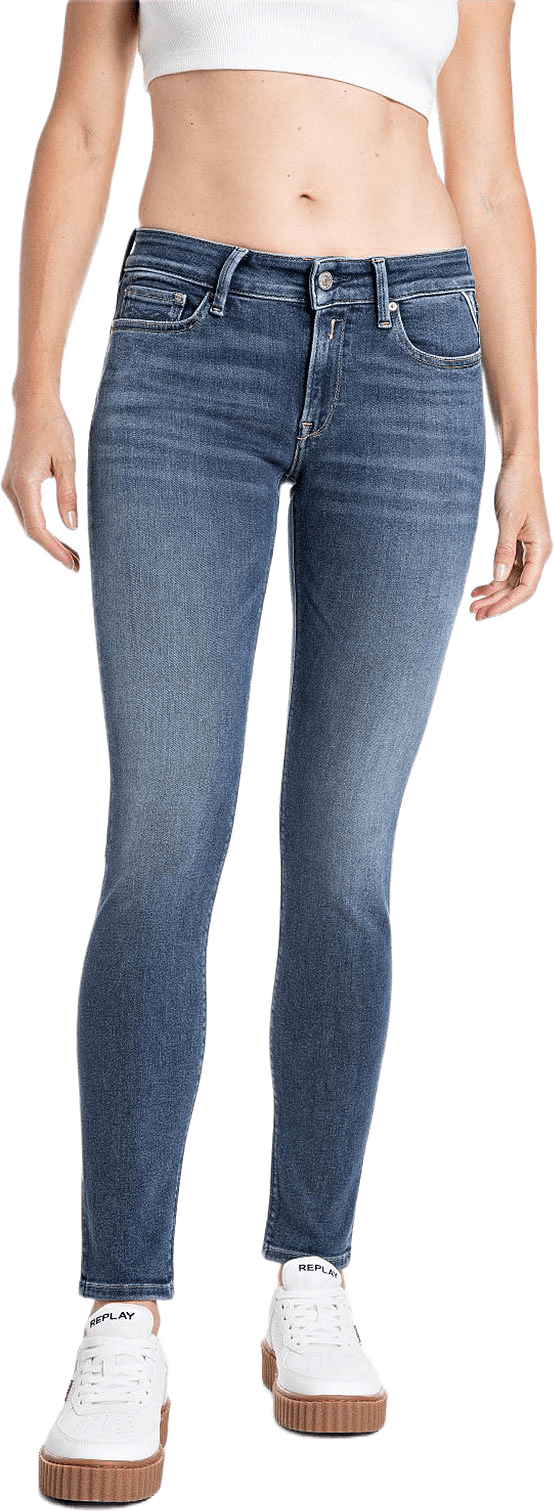 New Luz Skinny Jeans, från Replay, i färgen Medium Blue.