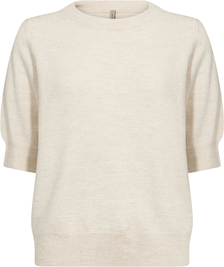 Sc-Orlean 10 Pullover, från Soyaconcept, i färgen Cream Melange.