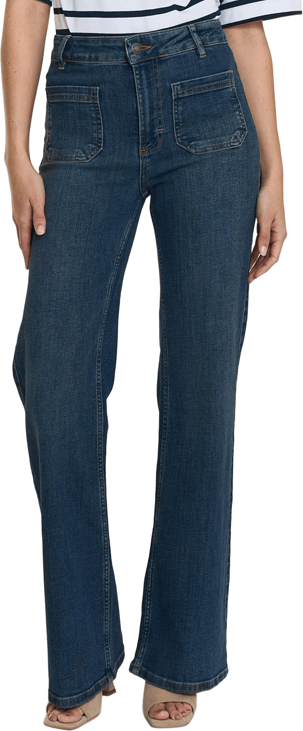 Cleo Jeans Denim, från Twist & Tango, i färgen Dk Blue Wash.