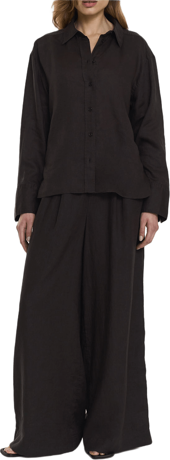 Aprilia Linen Trousers, från Twist & Tango, i färgen Coffee.