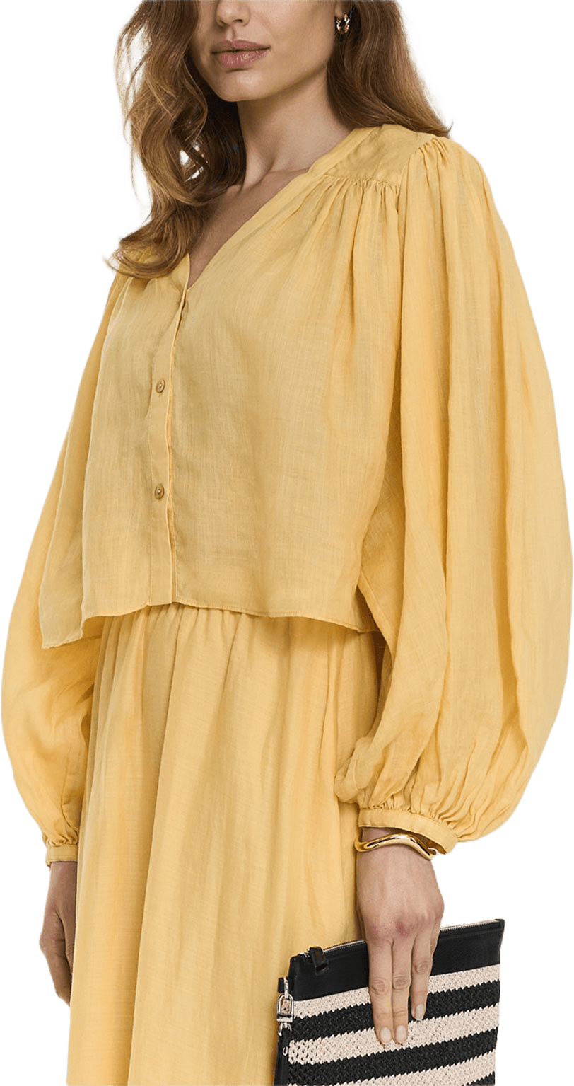 Leja Blouse, från Twist & Tango, i färgen Butter Yellow.