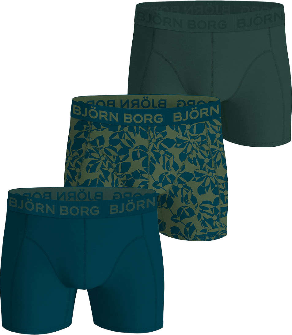 Cotton Stretch Boxer 3P, från Björn Borg, i färgen Multipack 3.