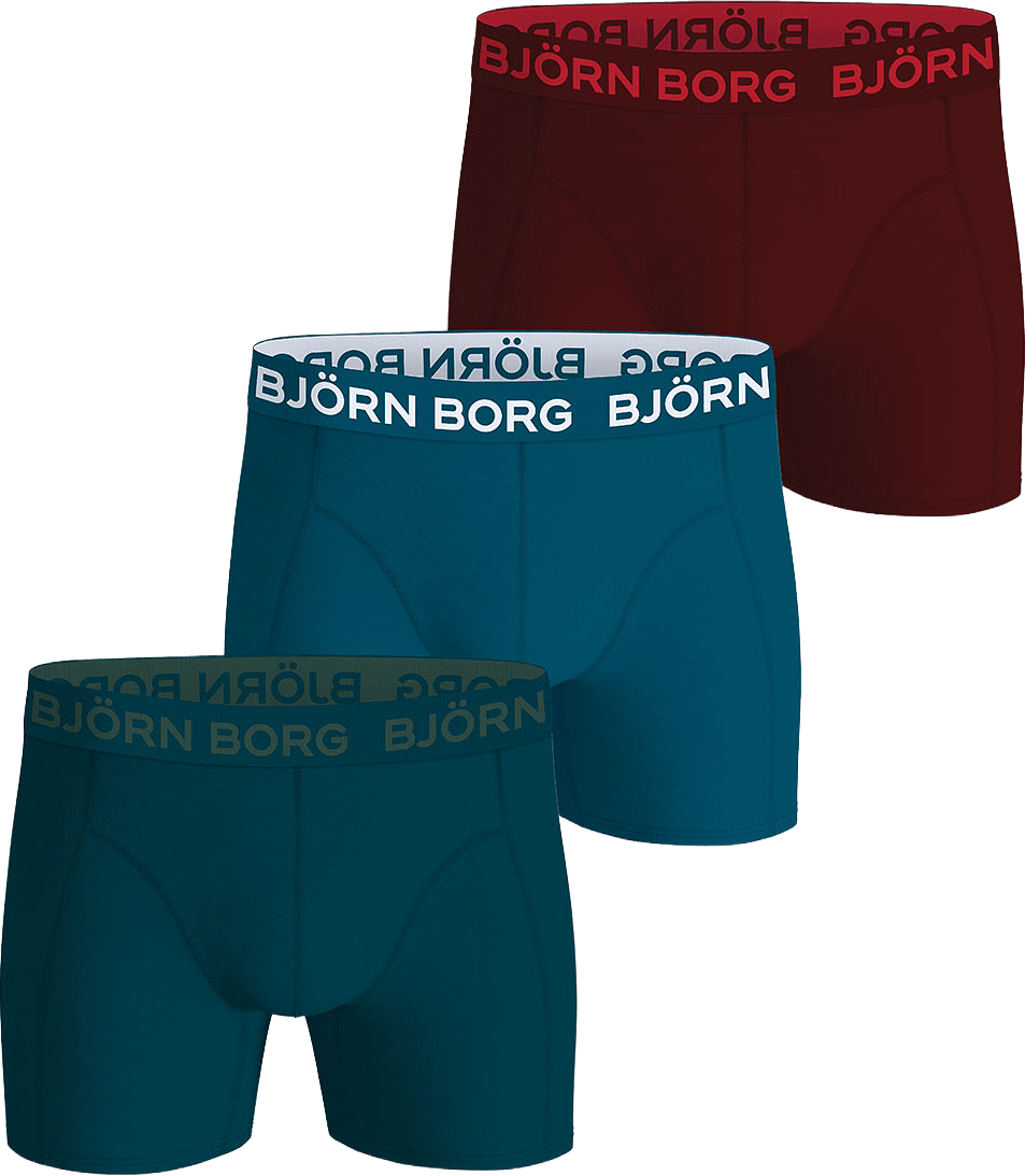 Cotton Stretch Boxer 3P, från Björn Borg, i färgen Multipack 1.