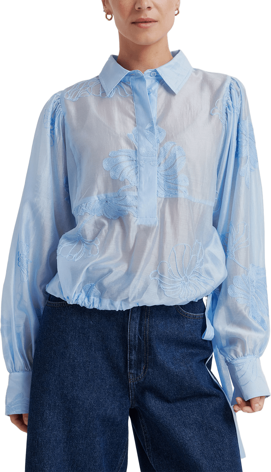 Vira Blouse, från Second Female, i färgen Windsurfer.