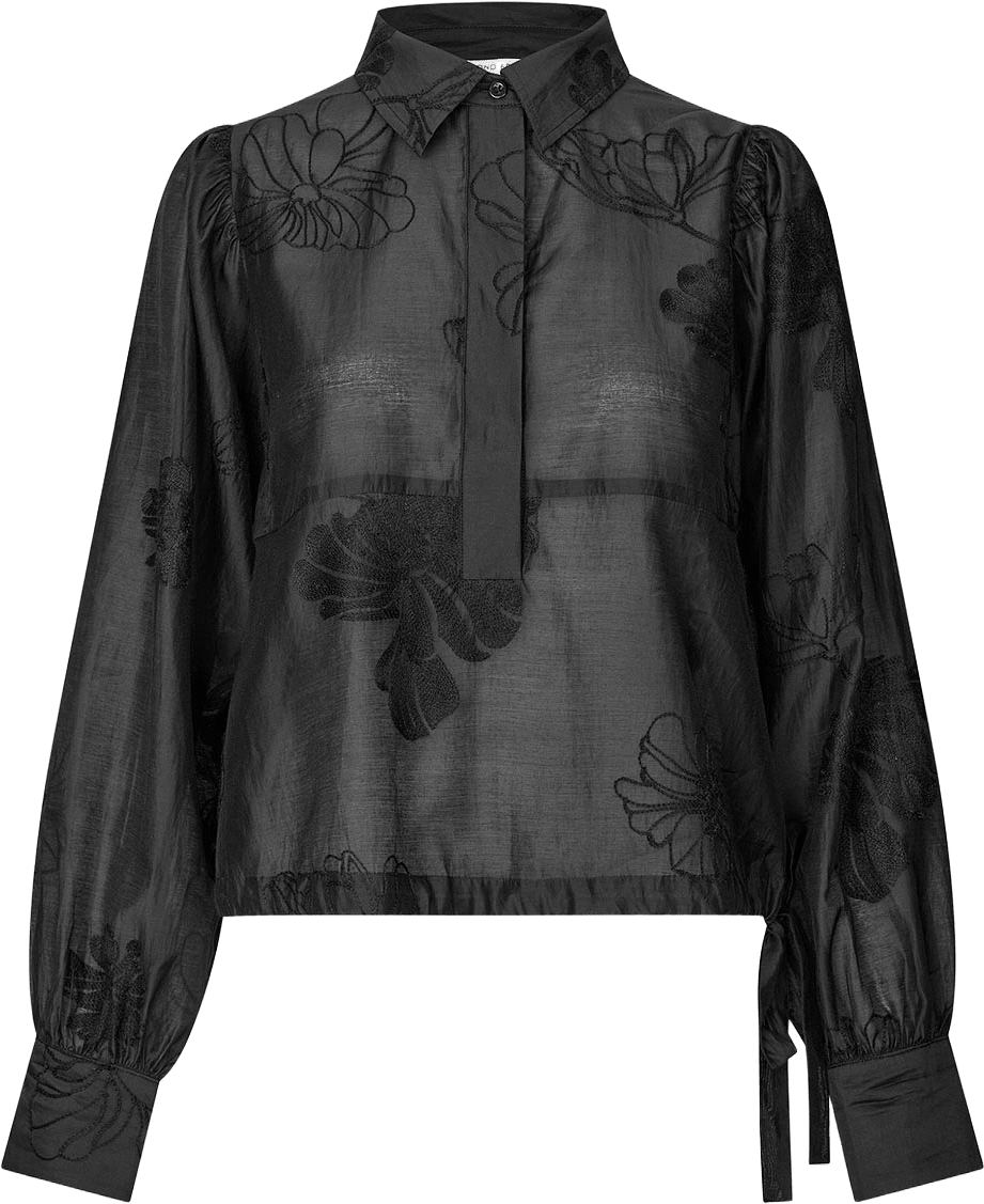 Vira Blouse, från Second Female, i färgen Black.