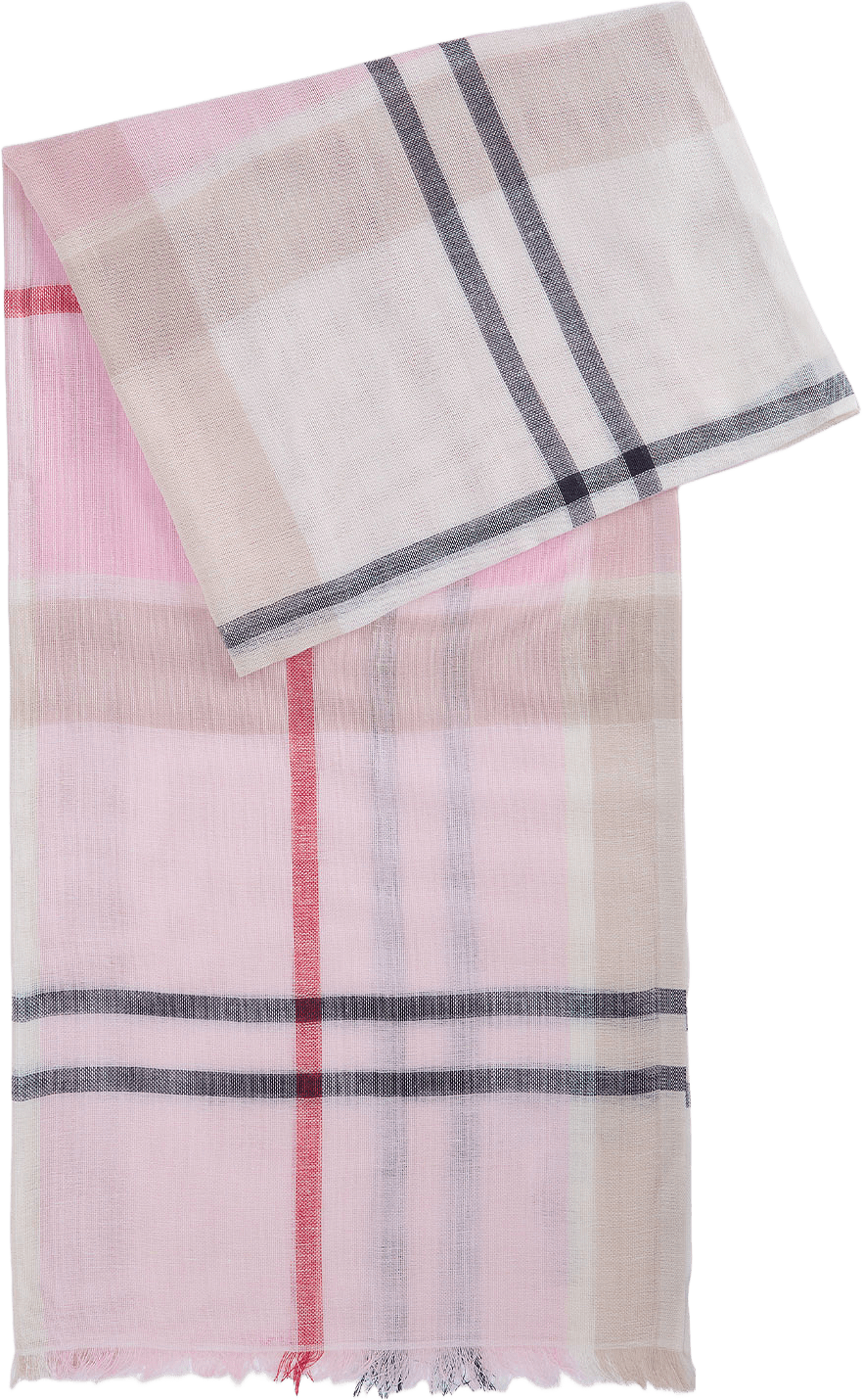 Barbour Abigail Tartan Scarf, från Barbour, i färgen Cherry Blossom.